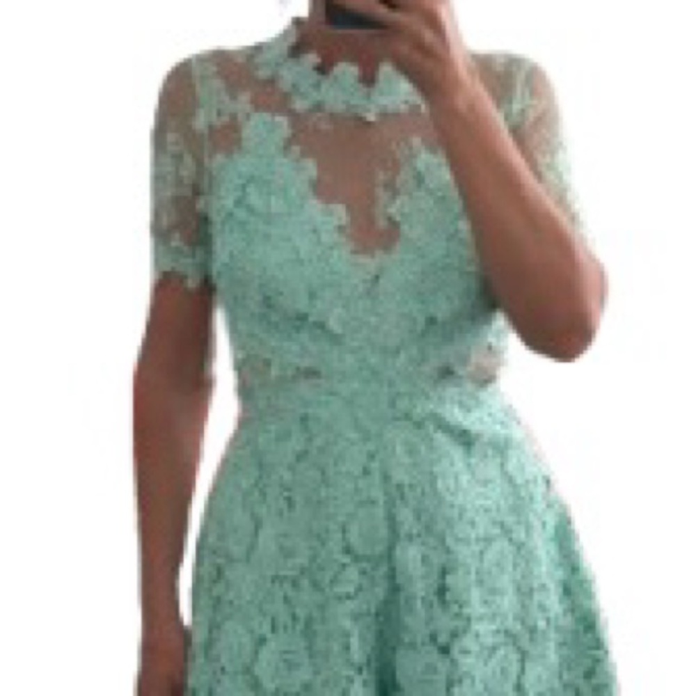 NWT Guess Mint Green Lace Romper